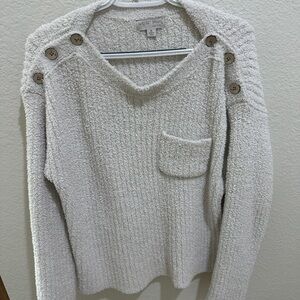Barefoot Dreams Cream Sweater